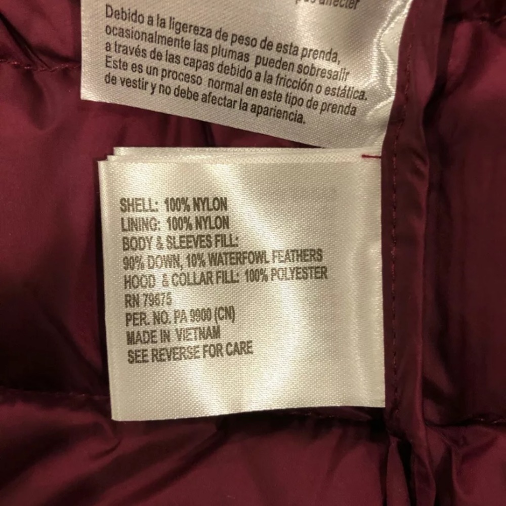 Michael Kors packable down jacket puffer dark ruby - Picture 11 of 12